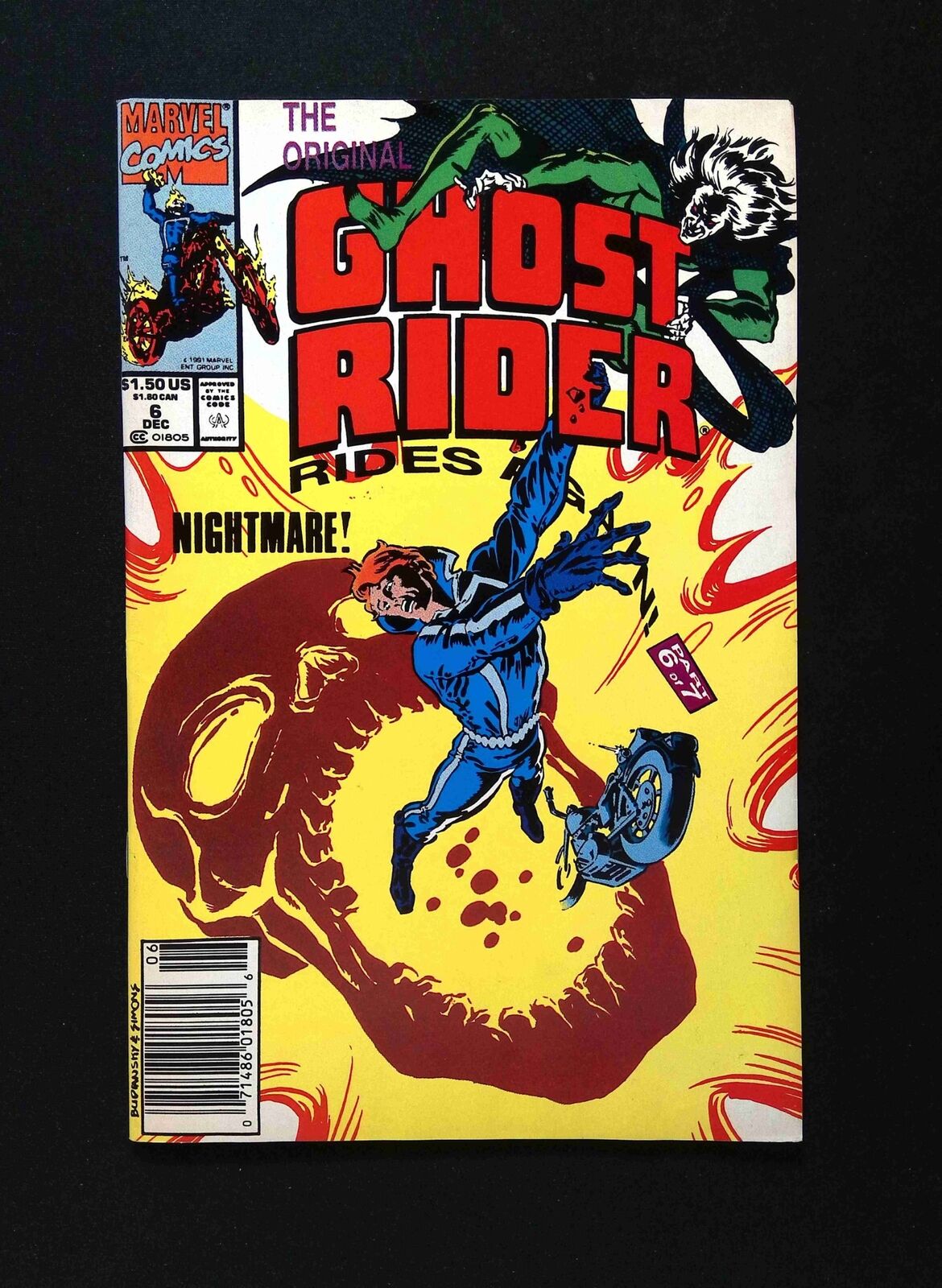 Original Ghost Rider Rides Again #6 MARVEL Comics 1991 VF NEWSSTAND