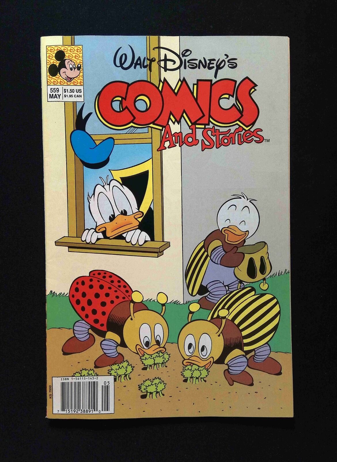 Walt Disney's Comics and Stories #559 DELL/GOLDE KEY Comics 1991 VF- NEWSSTAND
