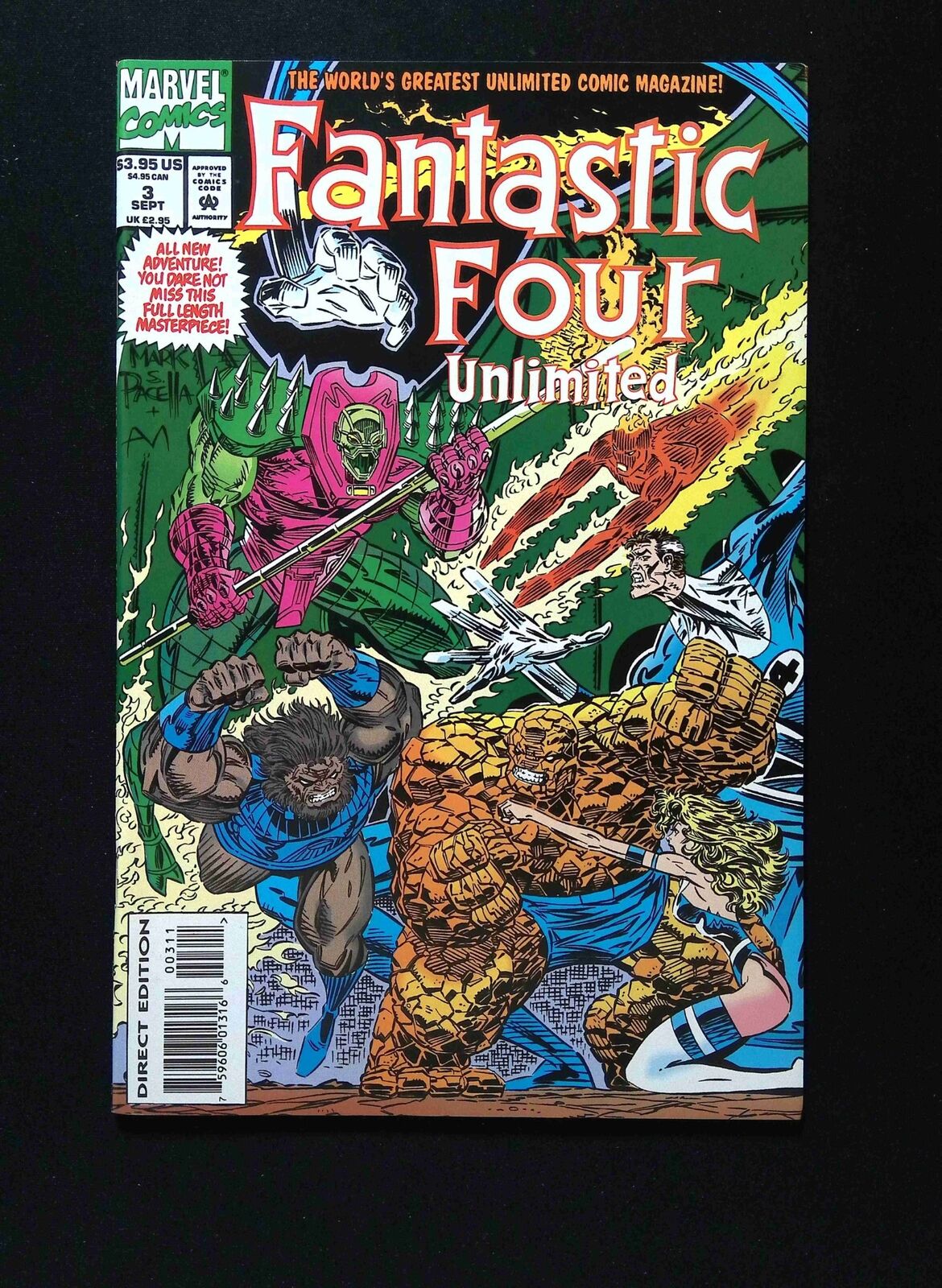 Fantastic Four Unlimited #3 MARVEL Comics 1993 NM-