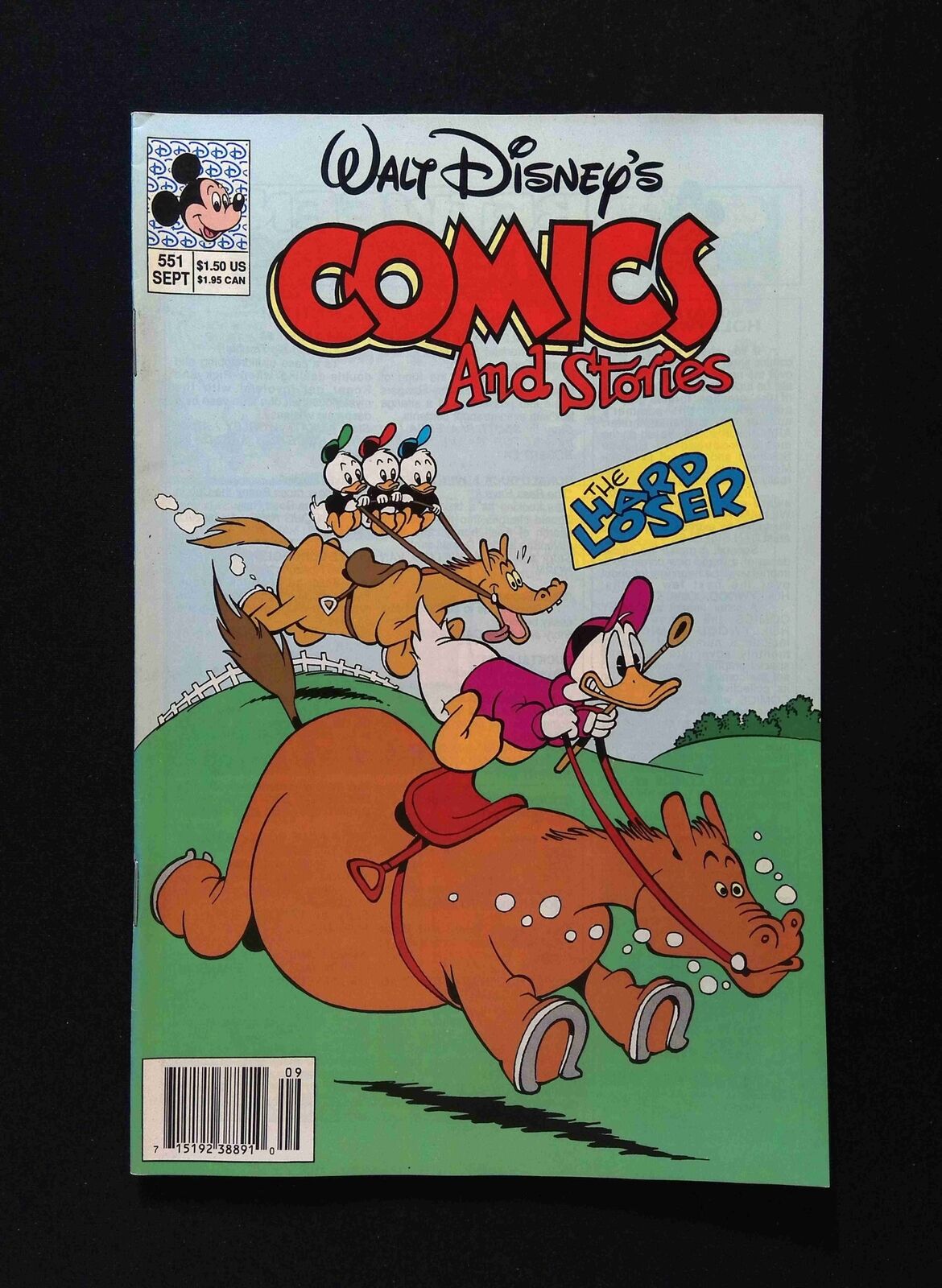 Walt Disney's Comics and Stories #551 DELL/GOLDE KEY Comics 1990 VF- NEWSSTAND