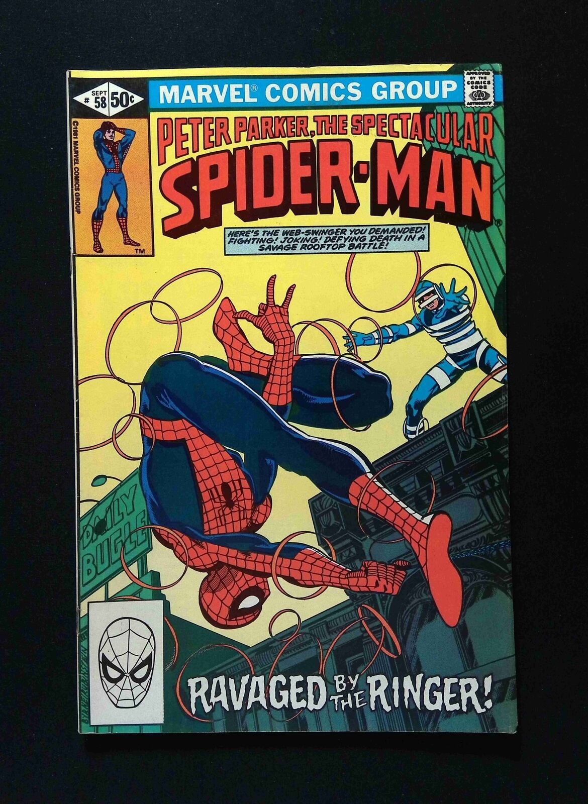 Spectacular Spider-Man #58 MARVEL Comics 1981 FN/VF WHITMAN VARIANT