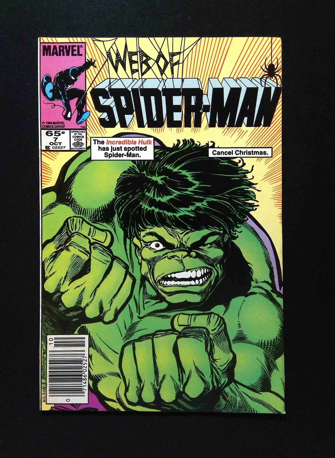 Web of Spider-Man #7 MARVEL Comics 1985 VF NEWSSTAND