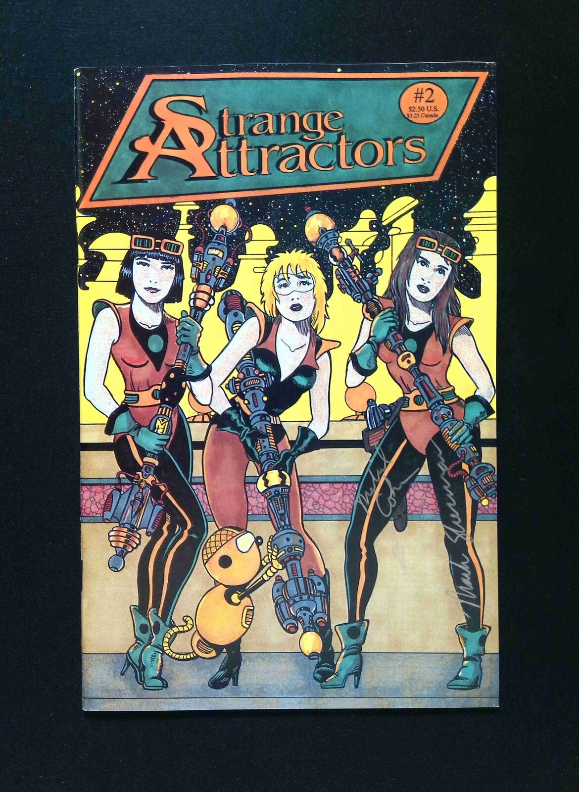 Strange Attractors #2 RETROGRAPHIX Comics 1993 VF/NM SIGNED BY COHEN & SHERMAN