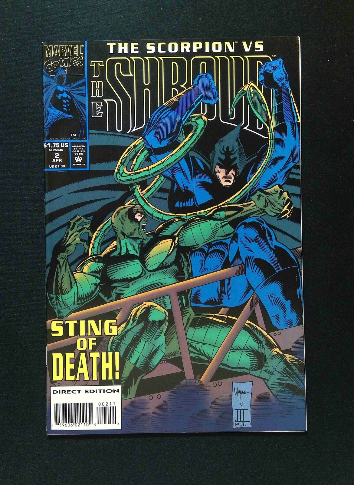 Shroud #2 MARVEL Comics 1994 VF+