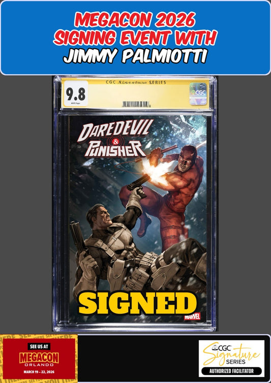DAREDEVIL PUNISHER DEVIL'S TRIGGER #2 CGC 9.8 PALMIOTTI SIGNED MEGACON PRESALE