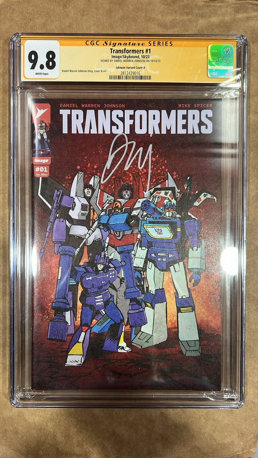 Transformers #1 2023 Image Comics Daniel Warren Johnson Signed CGC 9.8 SS