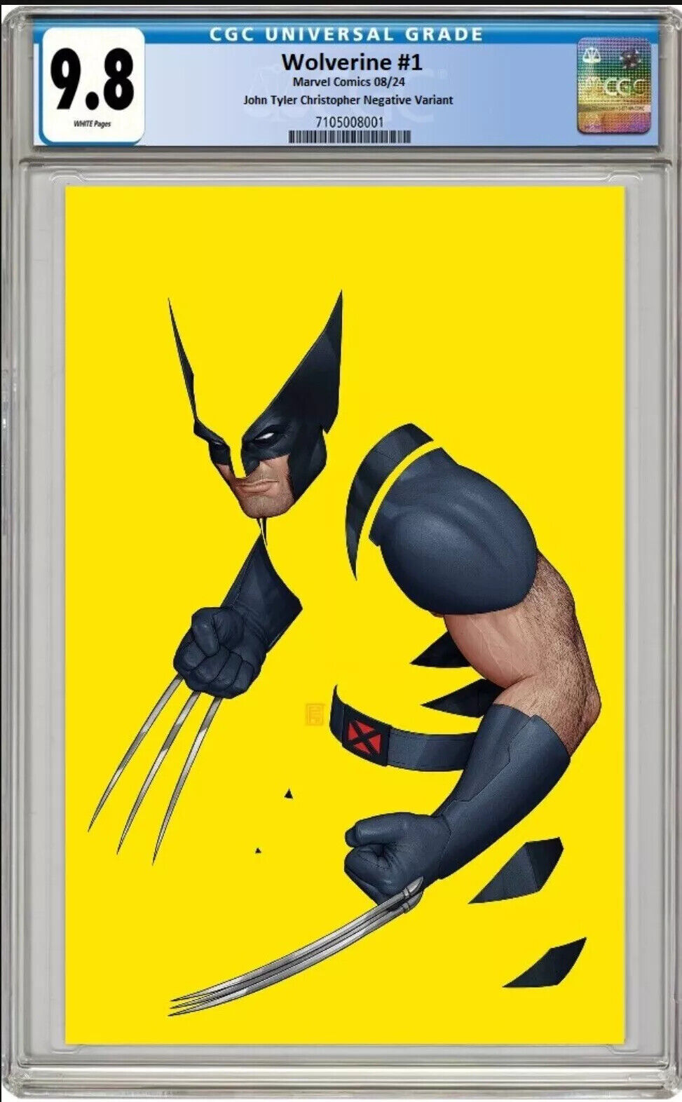 WOLVERINE #1 2024 JOHN TYLER CHRISTOPHER NEGATIVE SPACE VARIANT CGC 9.8  PRESALE