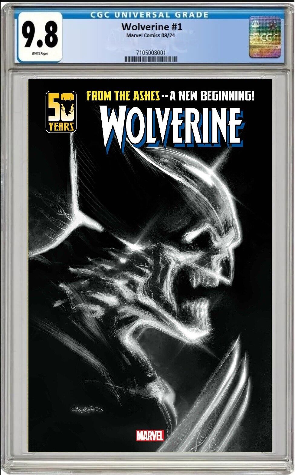 WOLVERINE #1 MARVEL 2024 PATRICK GLEASON FOIL VARIANT CGC 9.8 NM/MT PRESALE