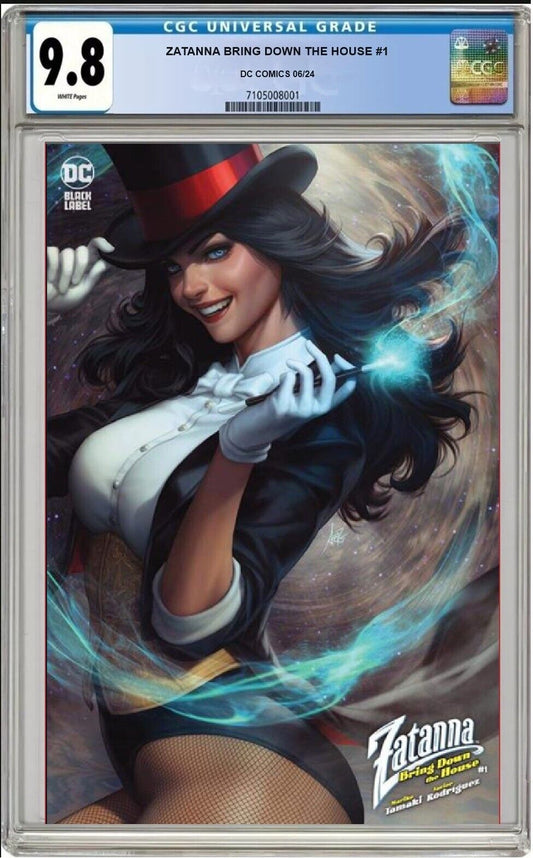 ZATANNA BRING DOWN THE HOUSE #1 CVR B DC COMICS ARTGERM LAU 2024 CGC 9.8 NM/MT