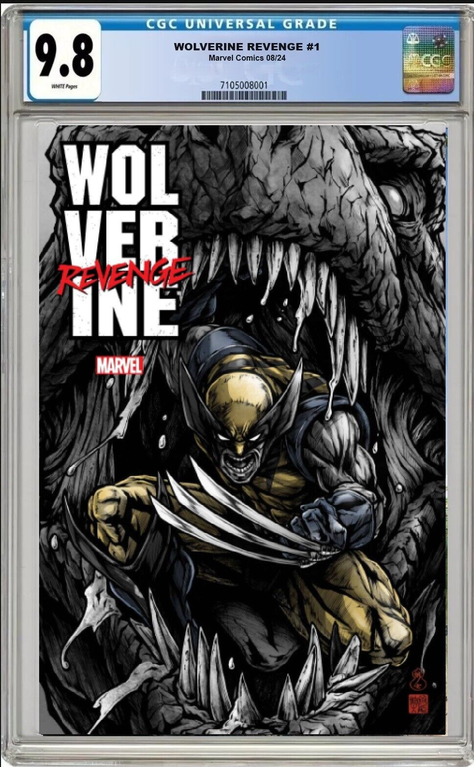 WOLVERINE REVENGE #1 MARVEL TAKASHI OKAZAKI VARIANT 2024 CGC 9.8 NM/MT PRESALE