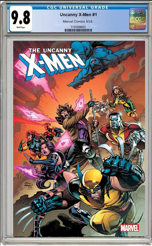 UNCANNY X-MEN #1 MARVEL ANDY KUBERT VARIANT 2024 CGC 9.8 NM/MT PRESALE