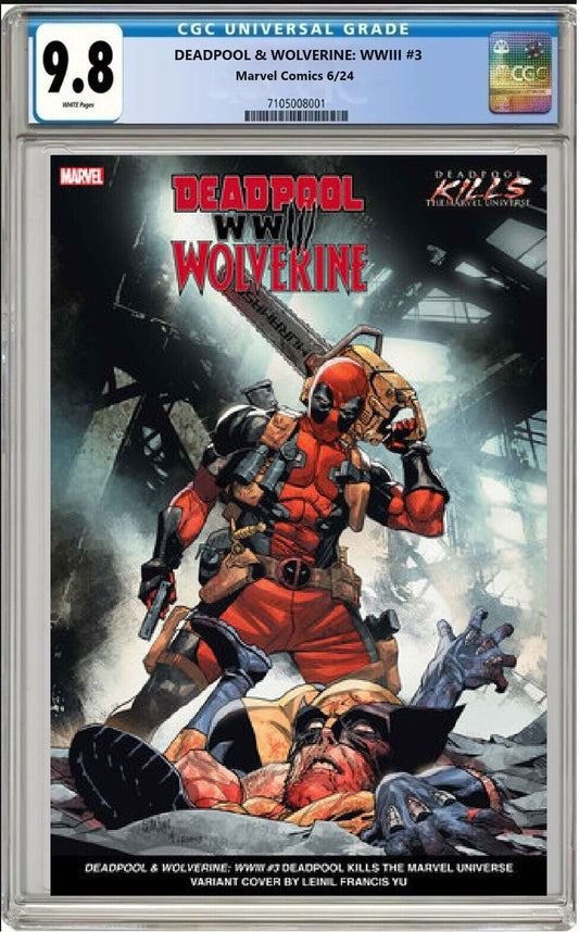 DEADPOOL WOLVERINE WWII #3 MARVEL LEINIL YU VARIANT GUARANTEED CGC 9.8 PRESALE