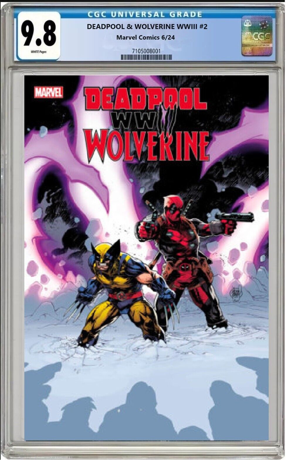 DEADPOOL WOLVERINE WWII #2 MARVEL KUBERT CVR A 2024 GUARANTEED CGC 9.8 PRESALE