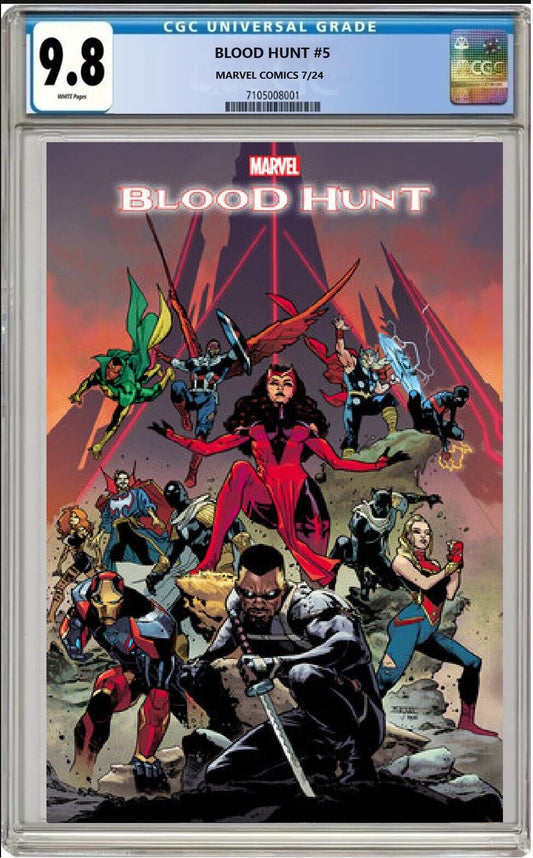 BLOOD HUNT #5 MARVEL 2024 MAHMUD ASRAR VARIANT CGC 9.8 NM/MT PRESALE