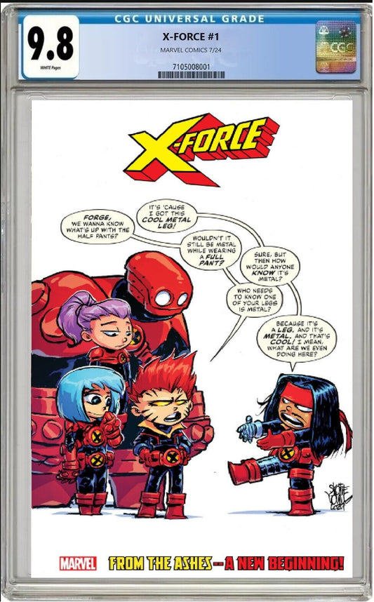 X-FORCE #1 MARVEL 2024 SKOTTIE YOUNG VARIANT CGC 9.8 NM/MT PRESALE