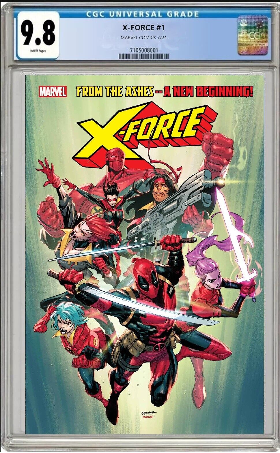 X-FORCE #1 MARVEL 2024 CVR A STEPHEN SEGOVIA CGC 9.8 NM/MT PRESALE