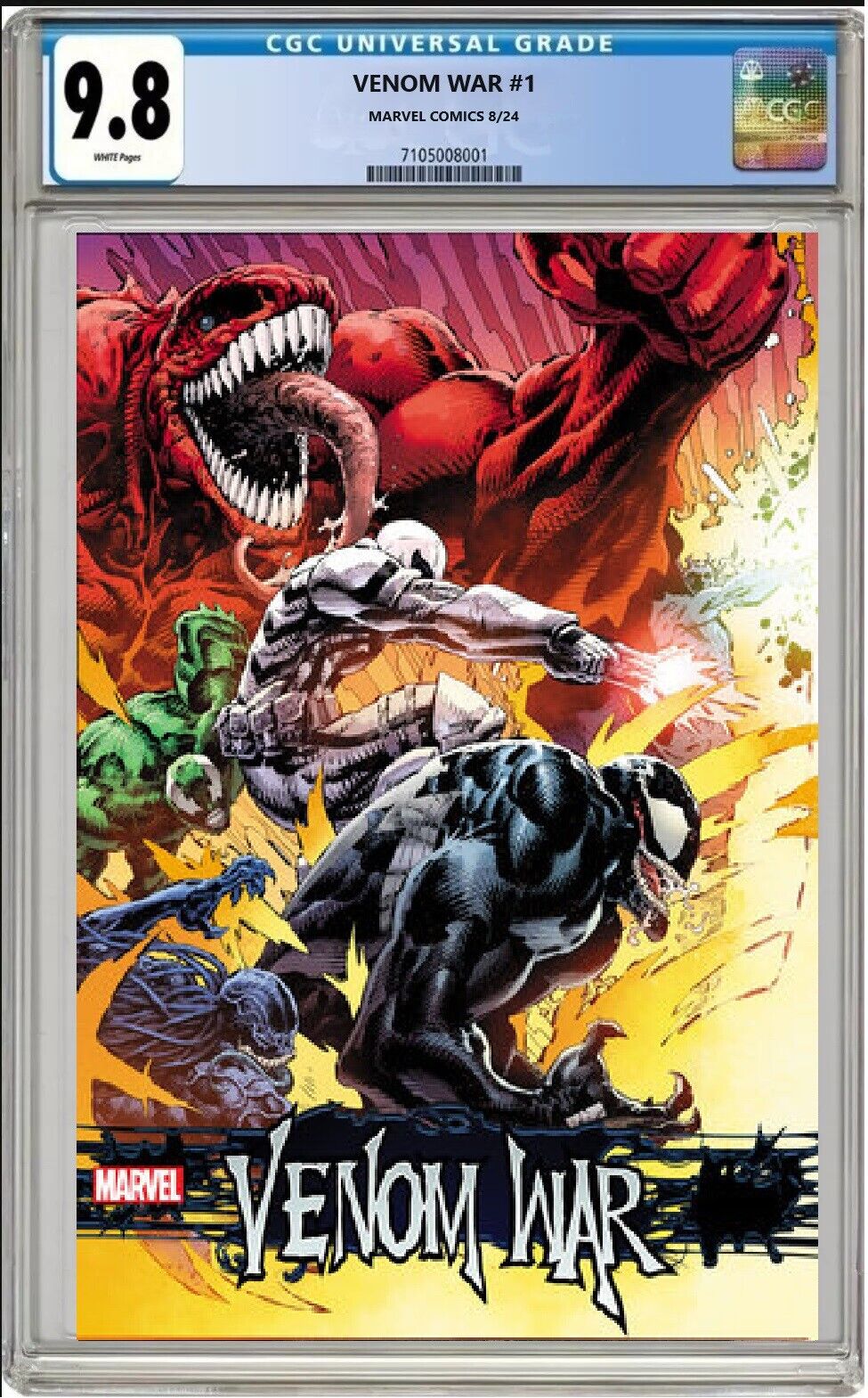 VENOM WAR #1 MARVEL 2024 PHILIP TAN #TEAMEDDIE VARIANT CGC 9.8 NM/MT PRESALE