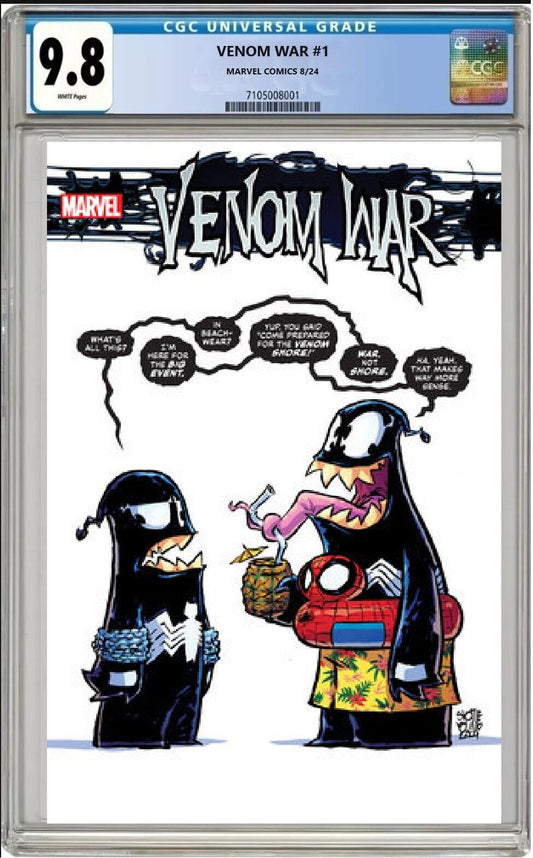 VENOM WAR #1 MARVEL 2024 SKOTTIE YOUNG VARIANT CGC 9.8 NM/MT PRESALE