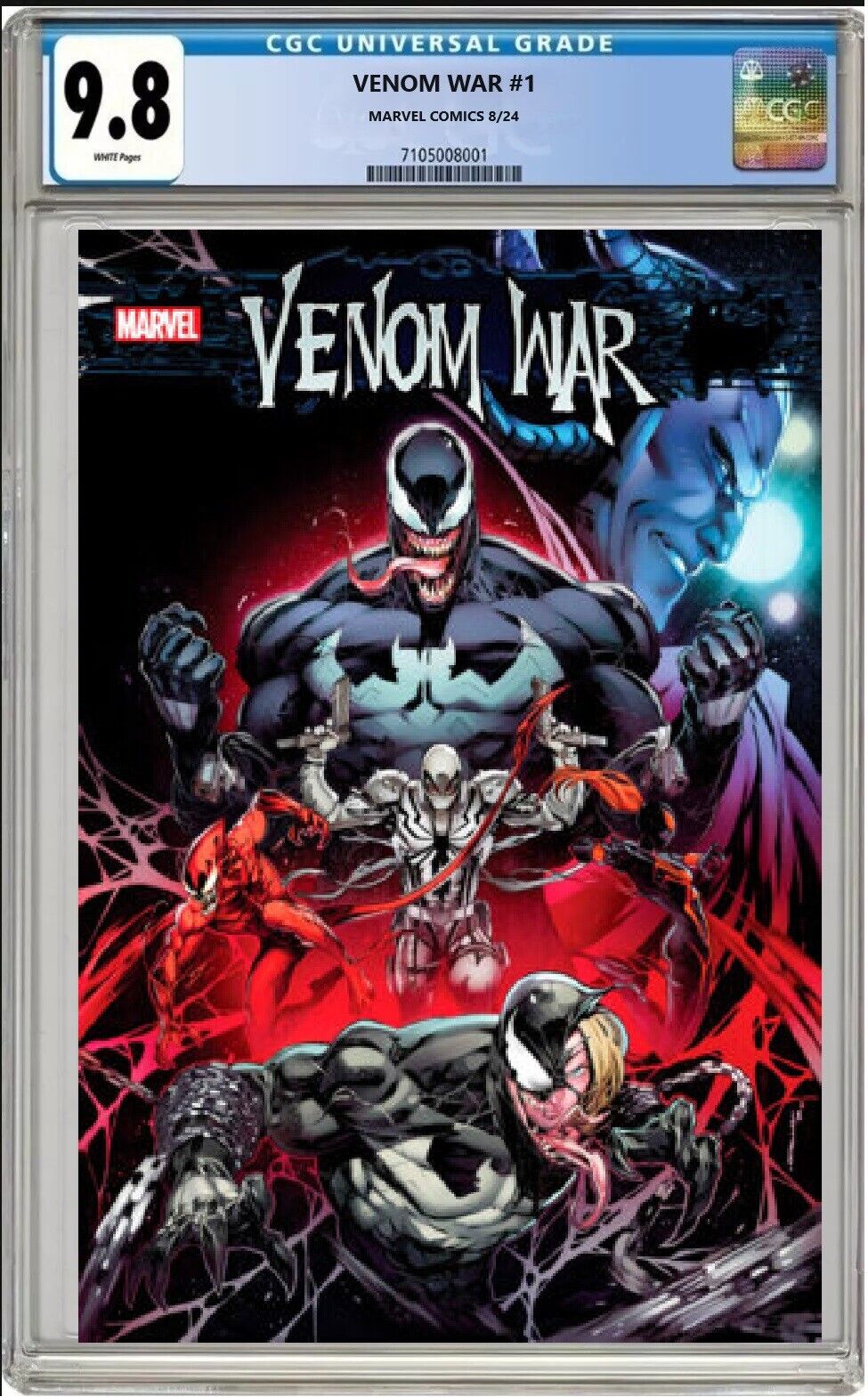 VENOM WAR #1 MARVEL 2024 CVR A IBAN COELLO CGC 9.8 NM/MT PRESALE