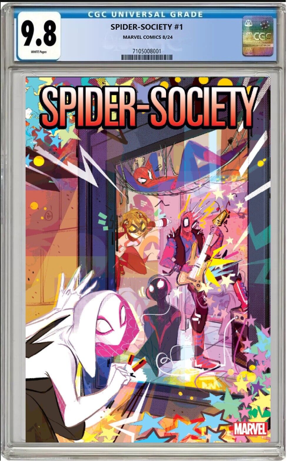 SPIDER-SOCIETY #1 MARVEL 2024 NICOLETTA BALDARI VARIANT CGC 9.8 NM/MT PRESALE