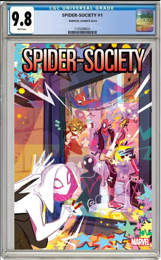 SPIDER-SOCIETY #1 MARVEL 2024 NICOLETTA BALDARI VARIANT CGC 9.8 NM/MT PRESALE