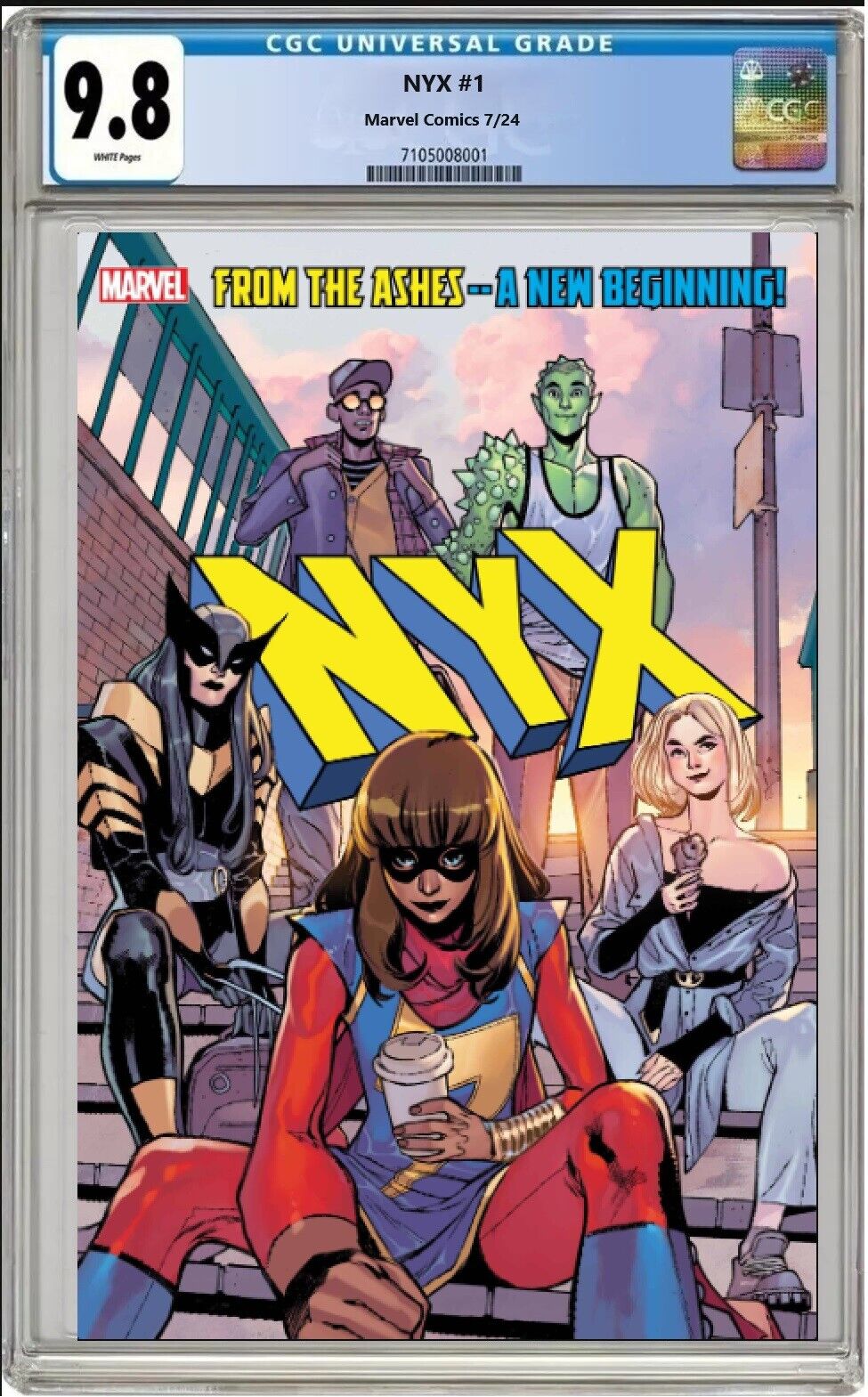 NYX #1 MARVEL 2024 SARA PICHELLI REG CVR CGC 9.8 NM/MT PRESALE