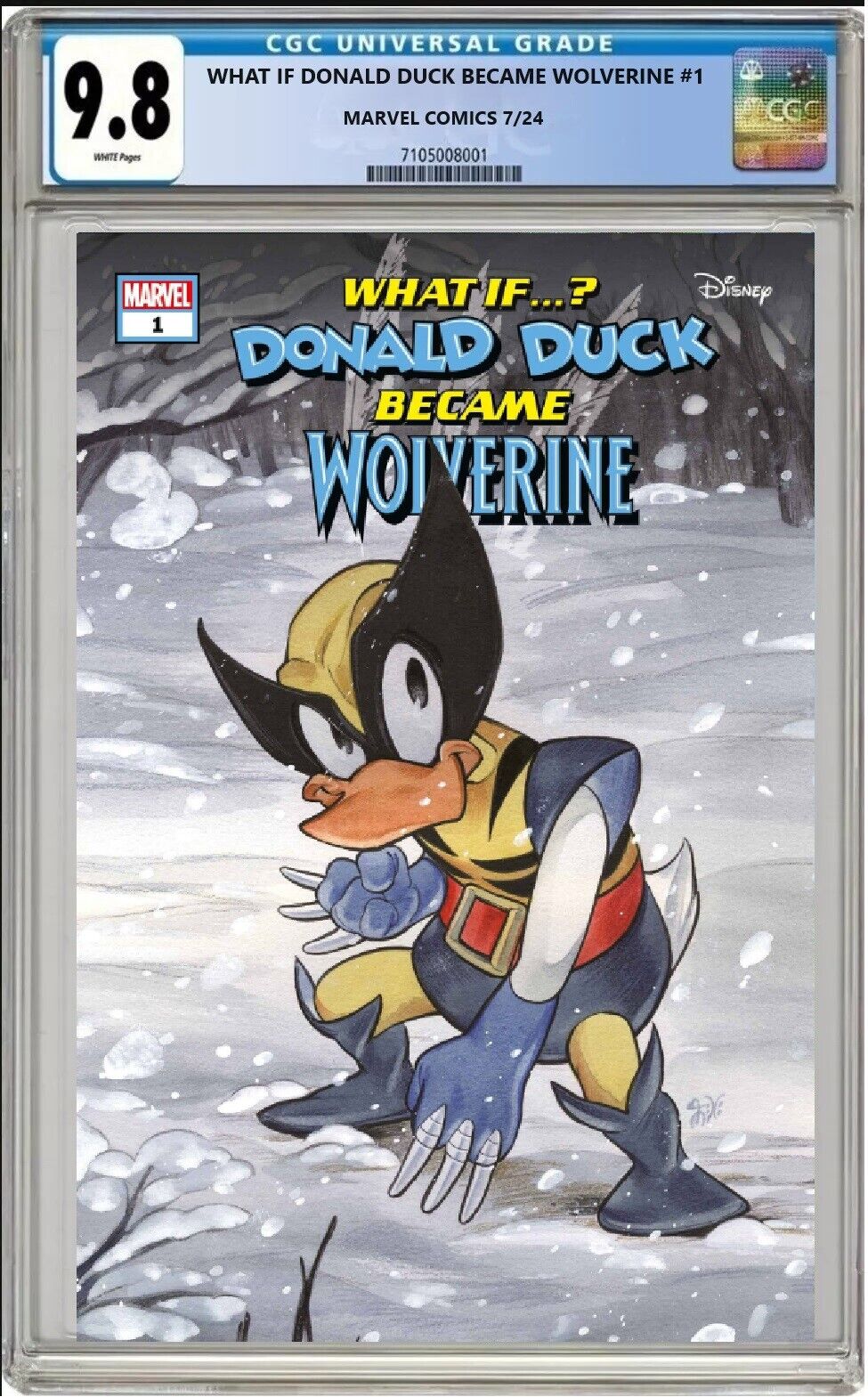 WHAT IF DONALD DUCK BECAME WOLVERINE #1 MARVEL MOMOKO VARIANT CGC 9.8 PRESALE