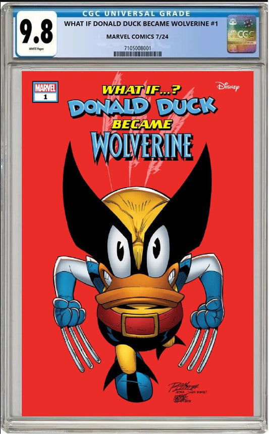 WHAT IF DONALD DUCK BECAME WOLVERINE #1 MARVEL RON LIM VARIANT CGC 9.8 PRESALE