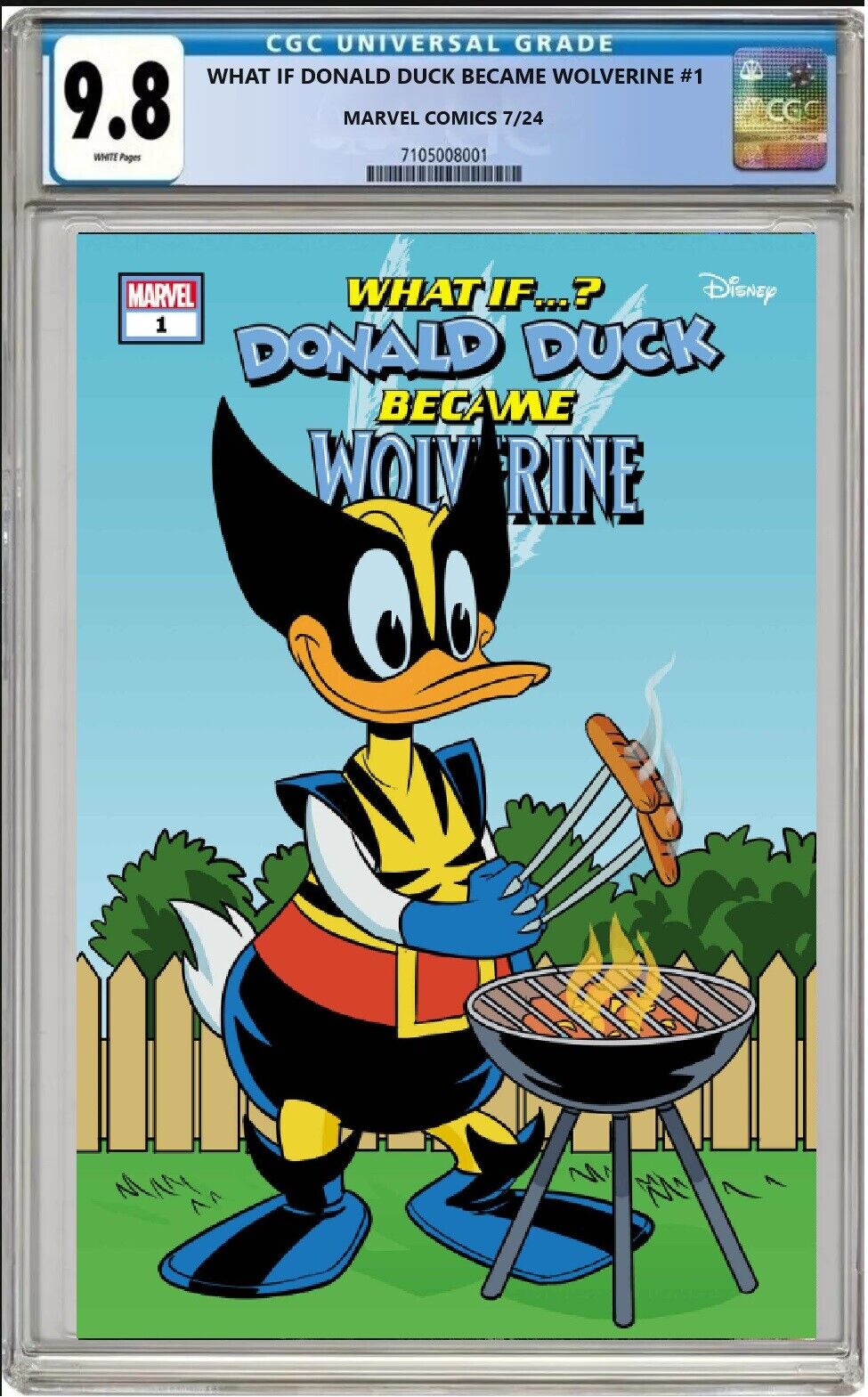 WHAT IF DONALD DUCK BECAME WOLVERINE #1 MARVEL PHIL NOTO VARIANT CGC 9.8 PRESALE