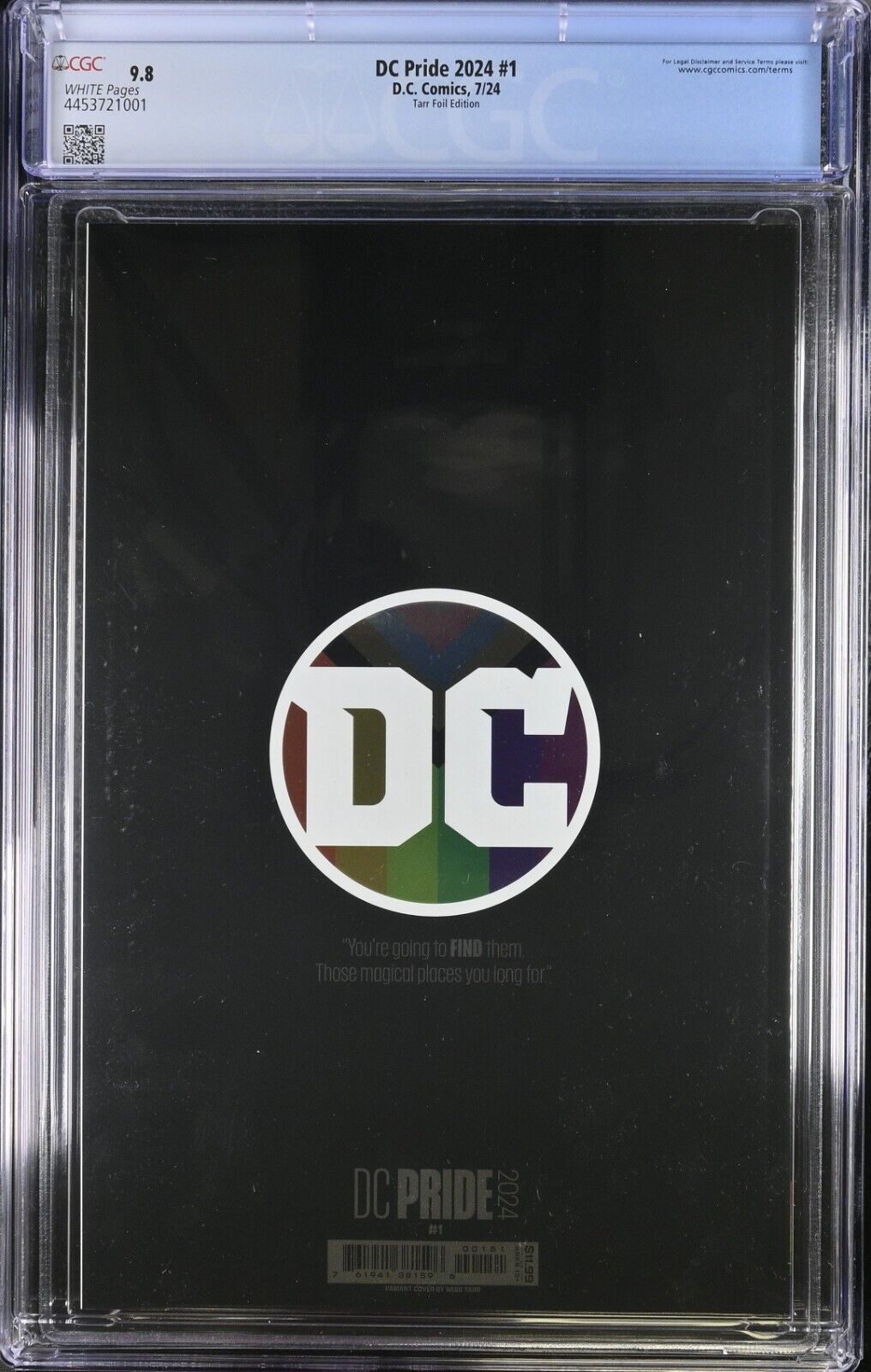 DC Pride 2024 #1 D.C. Comics 7/24 Tarr Foil Edition CGC 9.8 NM/MT