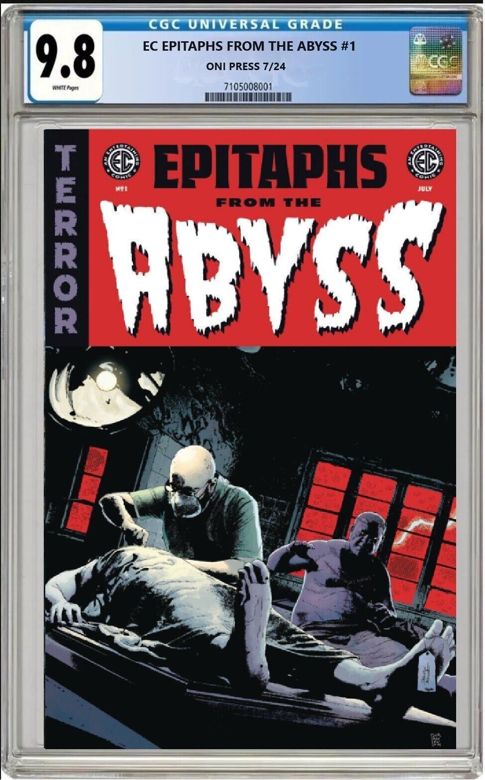 EC EPITAPHS FROM THE ABYSS #1 ONI PRESS CVR B SORRENTINO CGC 9.8 PRESALE