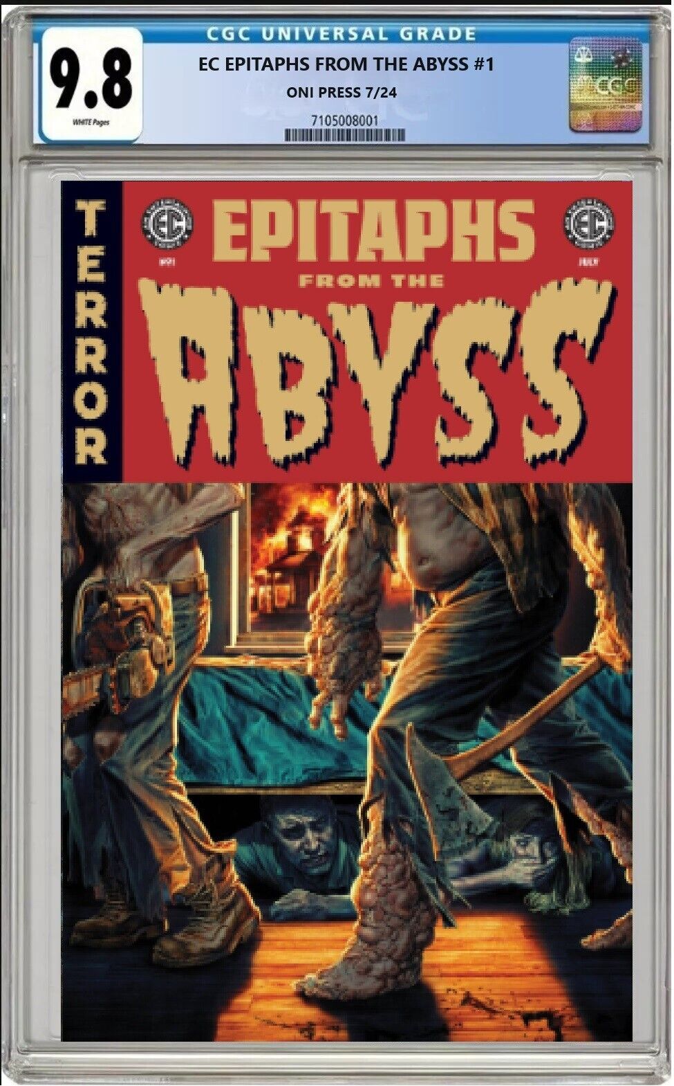 EC EPITAPHS FROM THE ABYSS #1 ONI PRESS LEE BERMEJO FOIL VARIANT CGC 9.8 PRESALE