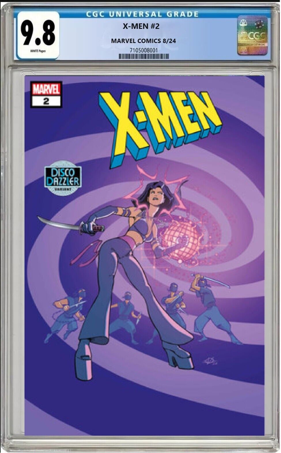 X-MEN #2 MARVEL 2024 OLIVIER VATINE DISCO DAZZLER VARIANT CGC 9.8 NM/MT PRESALE