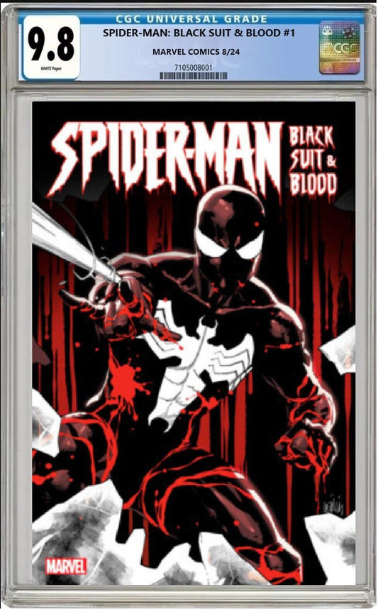 SPIDER-MAN: BLACK SUIT & BLOOD #1 MARVEL 2024 CVR A LEINIL YU CGC 9.8 PRESALE