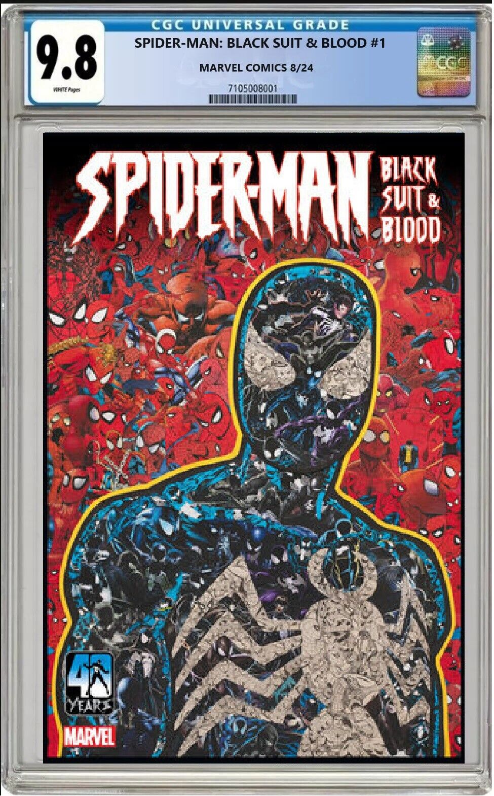 SPIDER-MAN: BLACK SUIT & BLOOD #1 MARVEL 2024 MR GARCIN VARIANT CGC 9.8 PRESALE