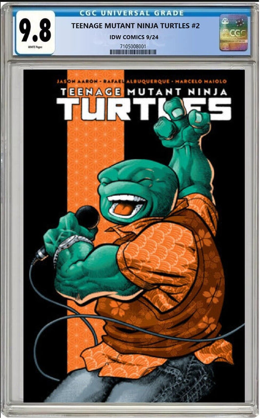 TEENAGE MUTANT NINJA TURTLES #2D IDW J GONZO VARIANT 2024 CGC 9.8 PRESALE