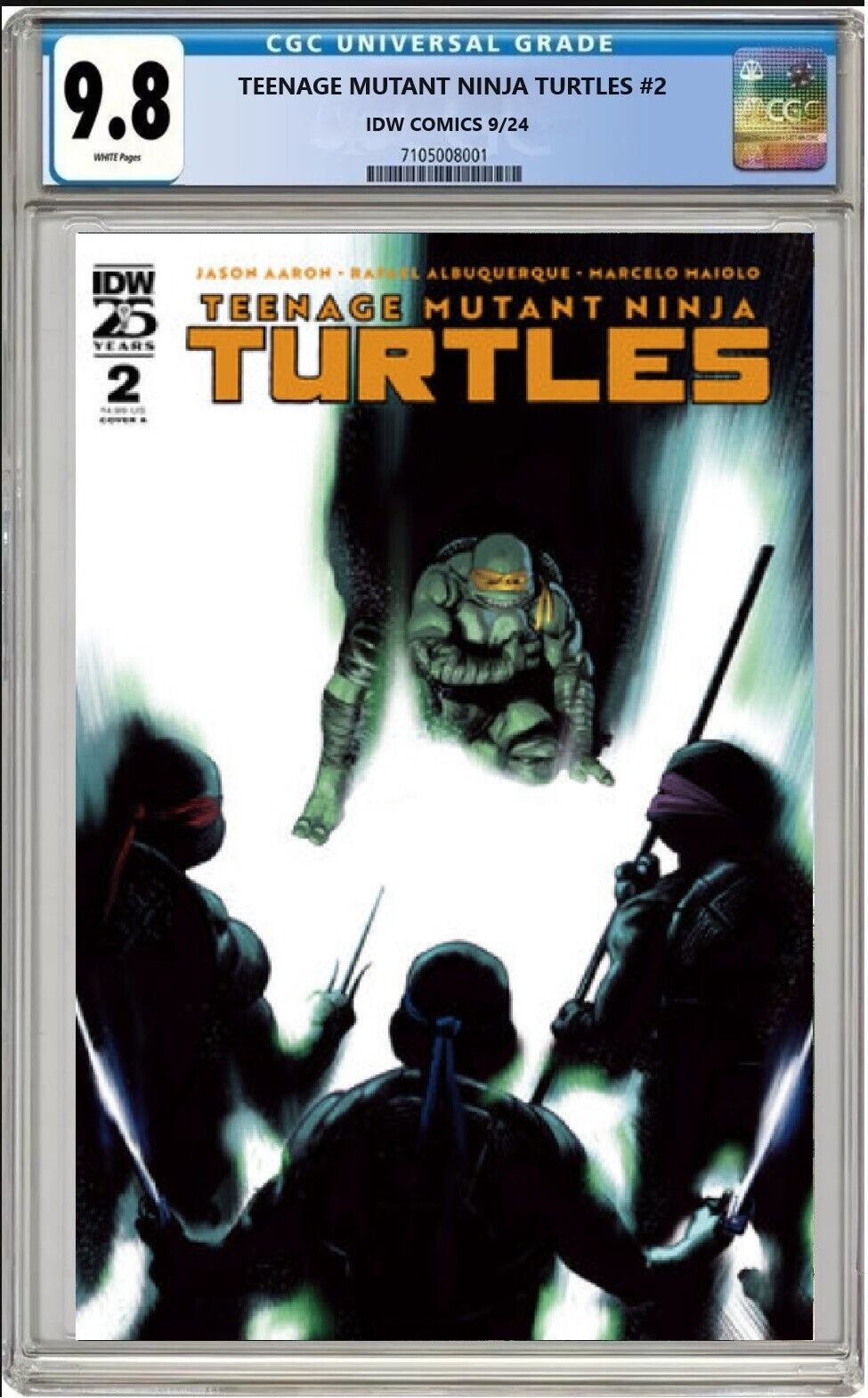 TEENAGE MUTANT NINJA TURTLES #2A ALBUQUERQUE IDW 2024 CGC 9.8 PRESALE