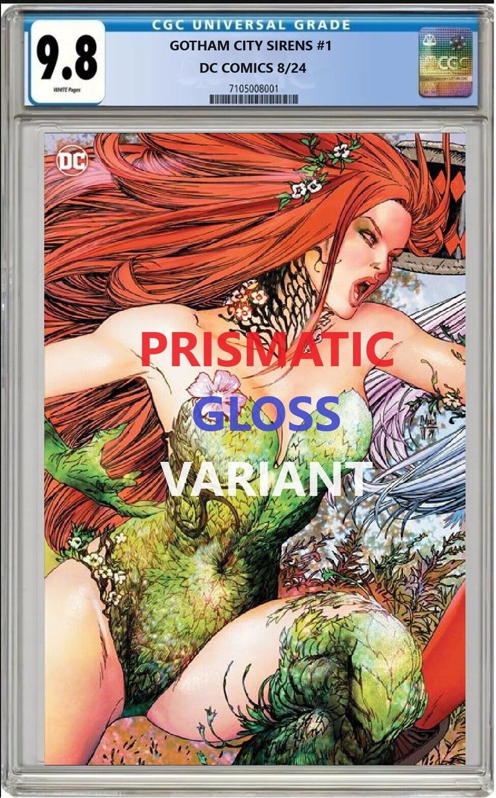 GOTHAM CITY SIRENS 1 DC CVR G CONNECTING PRISMATIC GLOSS VARIANT CGC 9.8 PRESALE