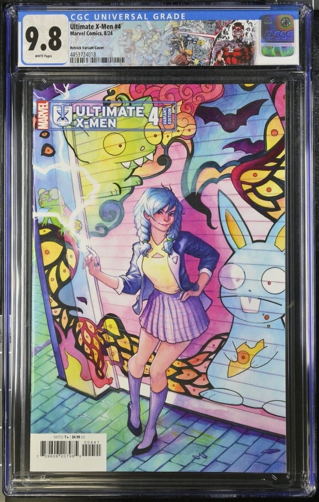 ULTIMATE X-MEN #4 MARVEL 2024 Hetrick VARIANT CGC 9.8 CUSTOM X-MEN LABEL KEY