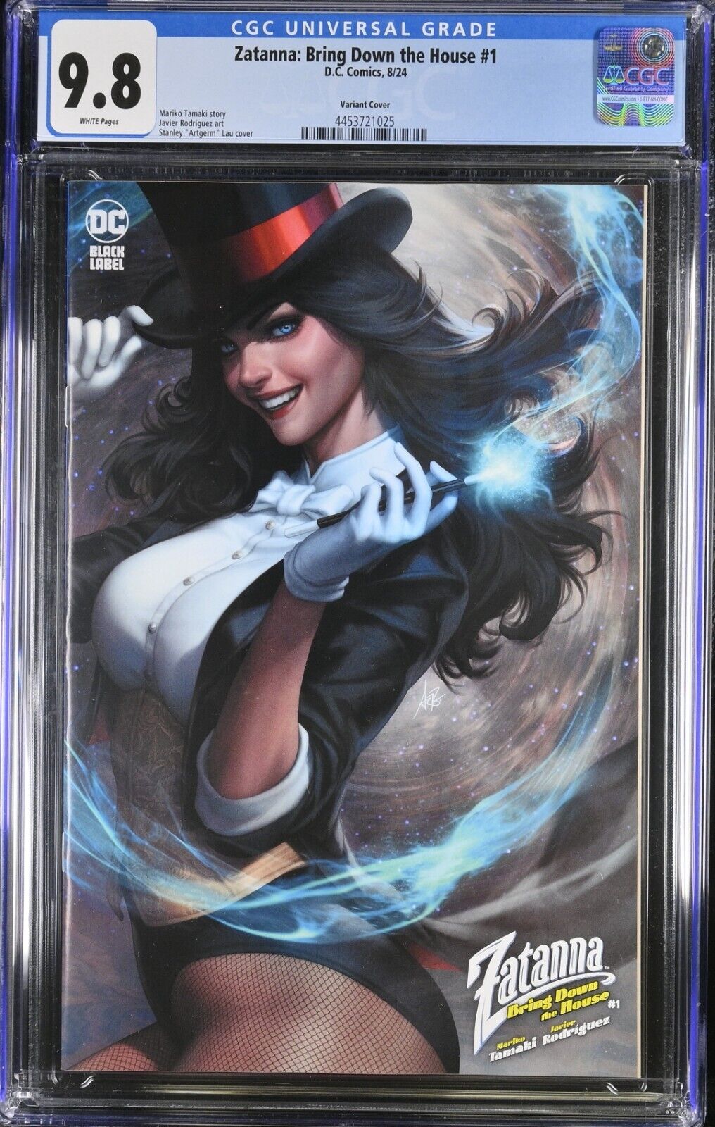 ZATANNA BRING DOWN THE HOUSE #1 CVR B DC COMICS ARTGERM LAU 2024 CGC 9.8 NM/MT