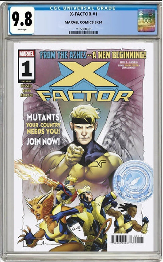 X-FACTOR #1 MARVEL MAIN COVER GREG LAND 2024 CGC 9.8 NM/MT PRESALE