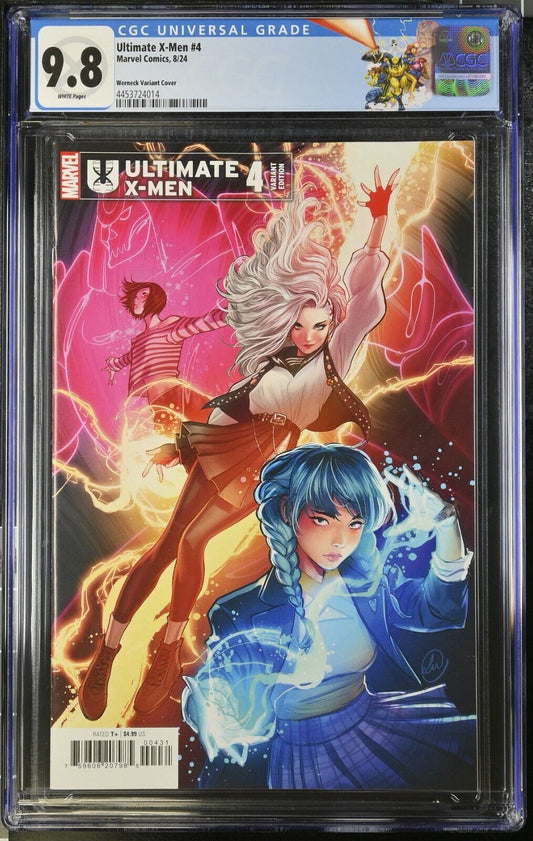 ULTIMATE X-MEN #4 MARVEL 2024 WERNECK VARIANT CGC 9.8 CUSTOM X-MEN LABEL KEY