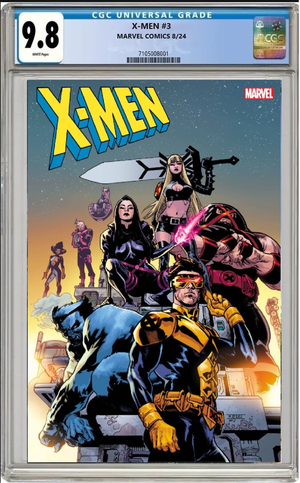 X-MEN #3 MARVEL 2024 MAHMUD ASRAR VARIANT CGC 9.8 NM/MT PRESALE