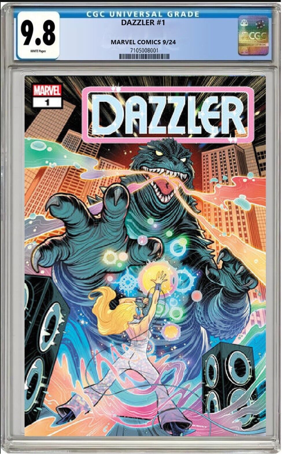 DAZZLER #1 MARVEL 2024 ELIZABETH TORQUE GODZILLA VARIANT CGC 9.8 NM/MT PRESALE