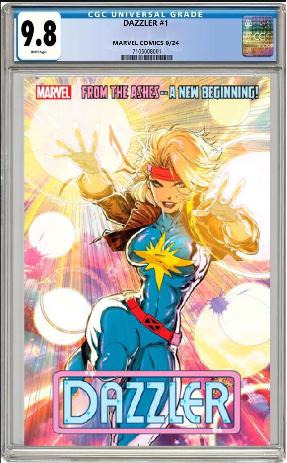 DAZZLER #1 MARVEL 2024 KAARE ANDREWS FOIL CGC 9.8 NM/MT PRESALE