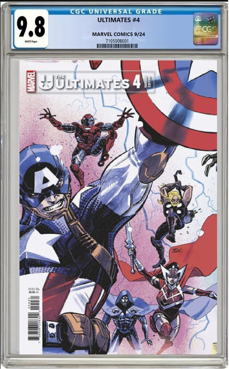 ULTIMATES #4 MARVEL 2024 WES CRAIG CONNECTING COVER VARIANT CGC 9.8 NM PRESALE