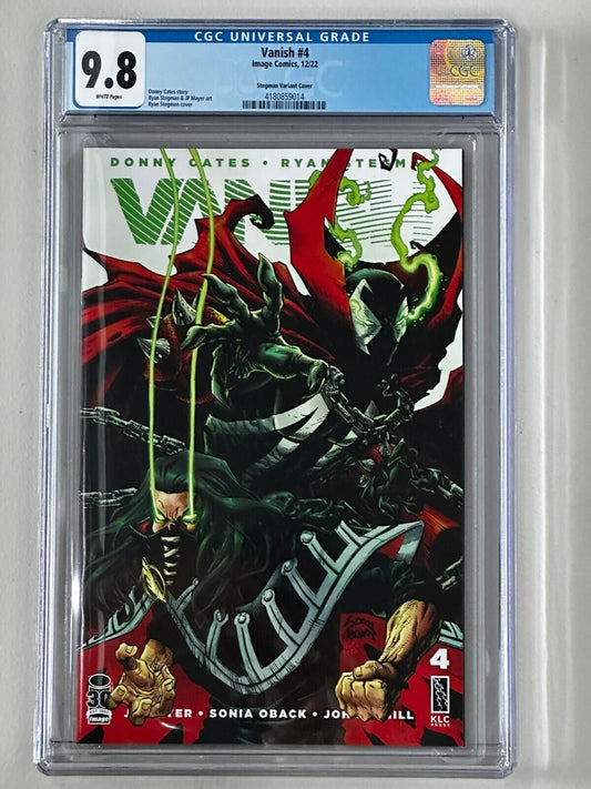 VANISH #4 IMAGE COMICS 2022 CGC 9.8 NM/MT Stegman Spawn Variant Cover