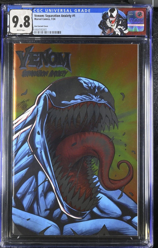 Venom: Separation Anxiety #1 Marvel RON LIM FOIL Variant CGC 9.8 NM CUSTOM LABEL