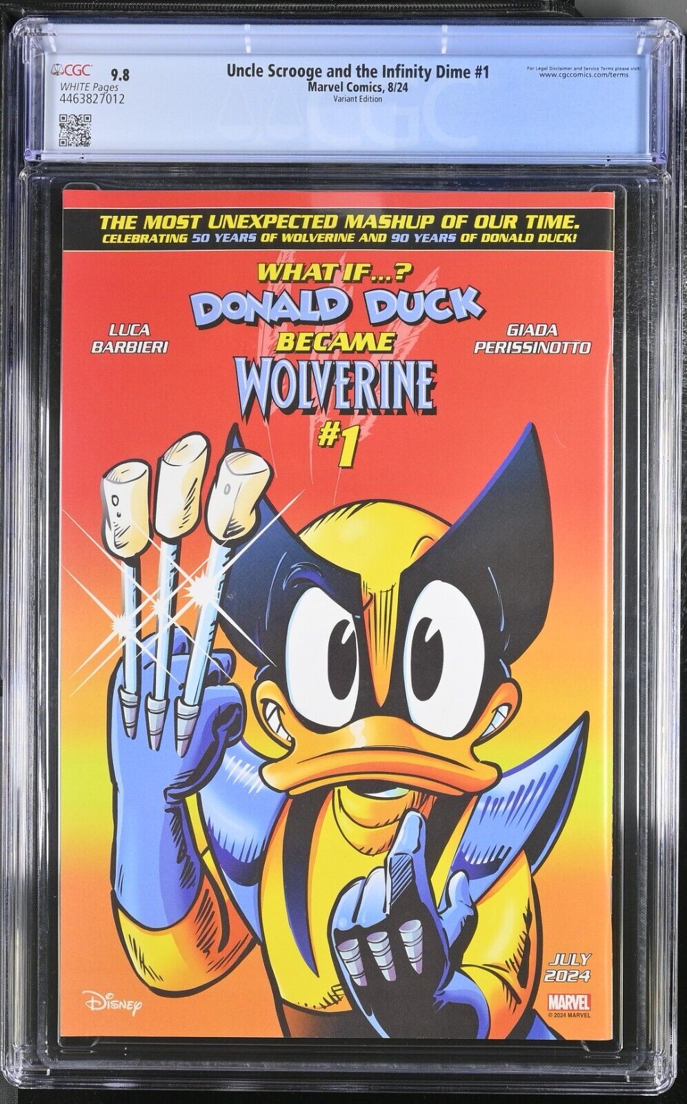 UNCLE SCROOGE AND THE INFINITY DIME #1 | ELIZABETH TORQUE VARIANT | CGC 9.8