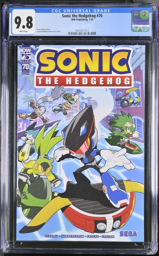 SONIC THE HEDGEHOG #70 IDW 2024 CGC 9.8 NM/MT KEY ISSUE PHANTOM RIDER REVEAL